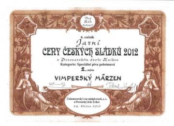 Ceny českých sládků 2012 | 2. místo